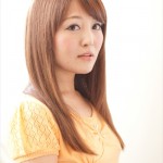 ピンクブラウン艶やかストレート